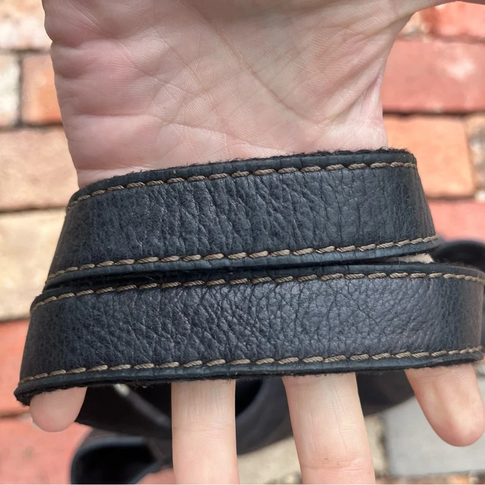 Fossil Black Canvas Tote & Wallet with Silver Accents - Picture 6 of 10